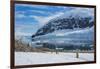 Antarctica. Neko Harbor. Hikers Heading Towards the Penguin Colony-Inger Hogstrom-Framed Photographic Print