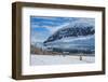 Antarctica. Neko Harbor. Hikers Heading Towards the Penguin Colony-Inger Hogstrom-Framed Photographic Print