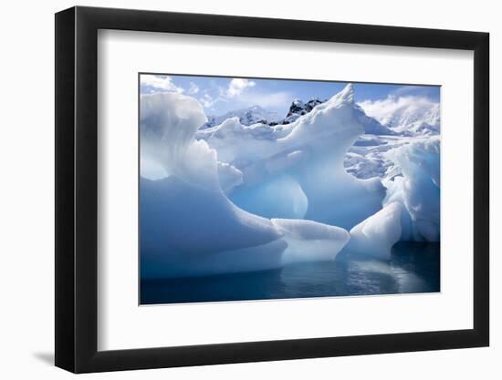 Antarctica, Paradise Bay, iceberg-Hollice Looney-Framed Photographic Print