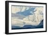 Antarctica. Paradise Harbor. Bright Sunlight on the Mountains Beyond-Inger Hogstrom-Framed Photographic Print