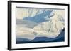 Antarctica. Paradise Harbor. Bright Sunlight on the Mountains Beyond-Inger Hogstrom-Framed Photographic Print