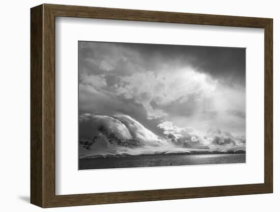 Antarctica, South Atlantic. Stormy Snow Clouds over Peninsula-Bill Young-Framed Photographic Print