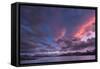 Antarctica, sunset, bay-George Theodore-Framed Stretched Canvas