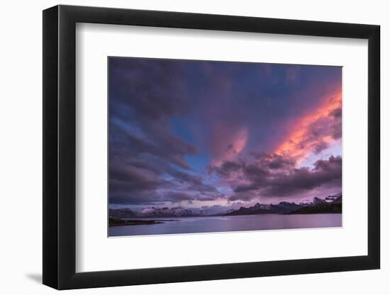 Antarctica, sunset, bay-George Theodore-Framed Photographic Print