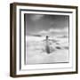 Antarctica, Torgerson Island, Adelie Penguin standing on snow.-Paul Souders-Framed Photographic Print