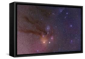 Antares and Scorpius Head Area with Rho Ophiuchi Nebulosity-null-Framed Stretched Canvas