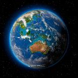 Night Earth. Africa and Middle East-Antartis-Art Print