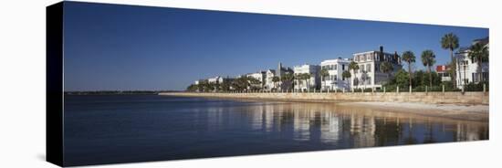 Ante Bellum Houses, East Battery, Charleston, South Carolina, USA-Walter Bibikow-Stretched Canvas