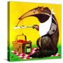 Anteater Picnic - Jack & Jill-George Lesnak-Stretched Canvas