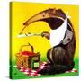 Anteater Picnic - Jack & Jill-George Lesnak-Stretched Canvas