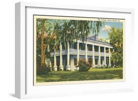 Antebellum Mansion, Baton Rouge, Louisiana-null-Framed Art Print