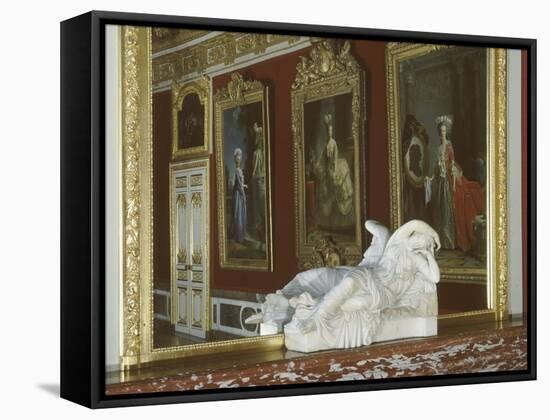 Antechamber of the Great Cover Queen: the Fireplace-null-Framed Stretched Canvas