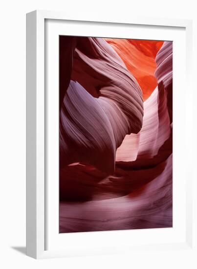 Antelope Canyon Abstract, Page Arizona Navajo-Vincent James-Framed Photographic Print