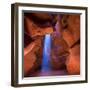 Antelope Canyon Arizona Light Beams on Navajo Land near Page-holbox-Framed Premium Photographic Print