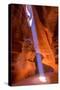 Antelope Canyon Arizona Light Beams on Navajo Land near Page-holbox-Stretched Canvas