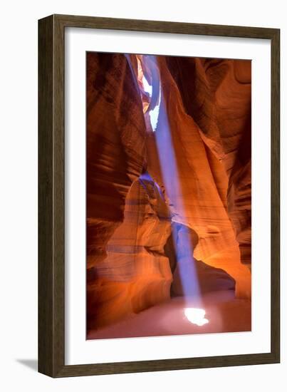 Antelope Canyon Arizona Light Beams on Navajo Land near Page-holbox-Framed Photographic Print