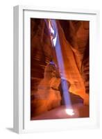 Antelope Canyon Arizona Light Beams on Navajo Land near Page-holbox-Framed Photographic Print