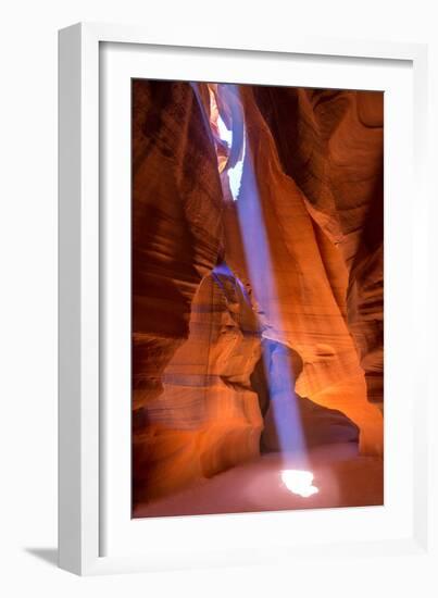 Antelope Canyon Arizona Light Beams on Navajo Land near Page-holbox-Framed Photographic Print