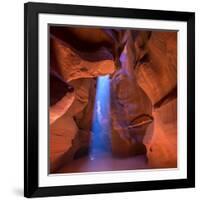 Antelope Canyon Arizona Light Beams on Navajo Land near Page-holbox-Framed Photographic Print