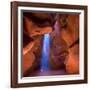 Antelope Canyon Arizona Light Beams on Navajo Land near Page-holbox-Framed Photographic Print