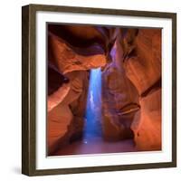 Antelope Canyon Arizona Light Beams on Navajo Land near Page-holbox-Framed Photographic Print