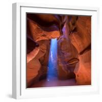 Antelope Canyon Arizona Light Beams on Navajo Land near Page-holbox-Framed Photographic Print