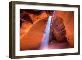 Antelope Canyon Arizona Light Beams on Navajo Land near Page-holbox-Framed Photographic Print