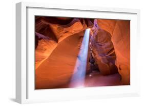 Antelope Canyon Arizona Light Beams on Navajo Land near Page-holbox-Framed Photographic Print