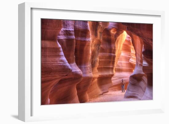 Antelope Canyon, Navajo Tribal Park, Arizona, USA-Charles Gurche-Framed Photographic Print