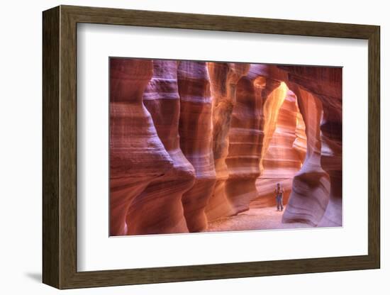 Antelope Canyon, Navajo Tribal Park, Arizona, USA-Charles Gurche-Framed Photographic Print