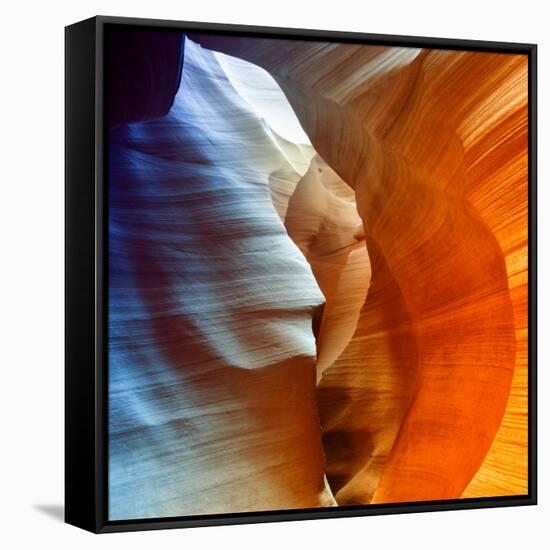 Antelope Canyon - Page - Arizona - United States-Philippe Hugonnard-Framed Stretched Canvas