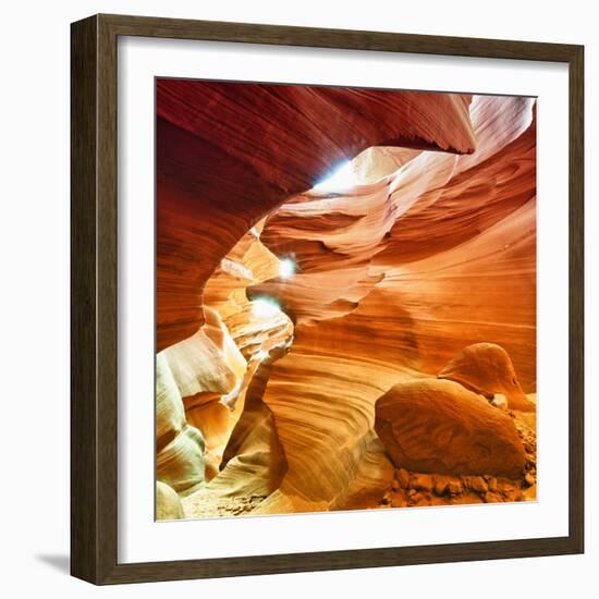 Antelope Canyon - Page - Arizona - United States-Philippe Hugonnard-Framed Photographic Print