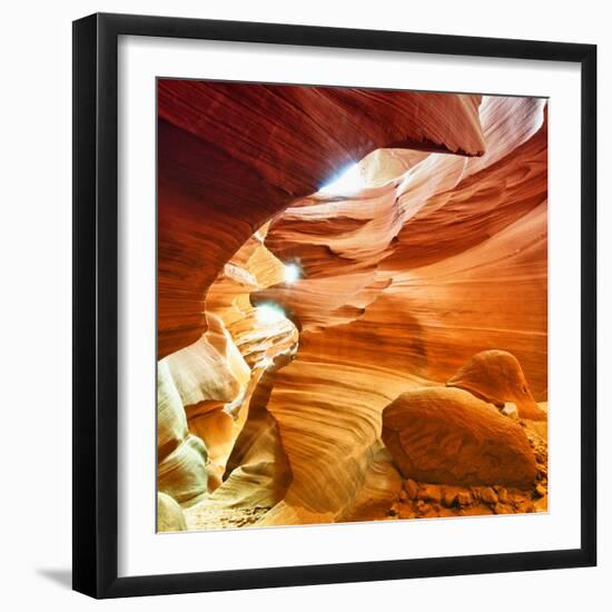 Antelope Canyon - Page - Arizona - United States-Philippe Hugonnard-Framed Photographic Print