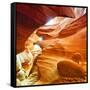 Antelope Canyon - Page - Arizona - United States-Philippe Hugonnard-Framed Stretched Canvas