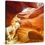 Antelope Canyon - Page - Arizona - United States-Philippe Hugonnard-Stretched Canvas