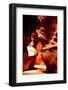 Antelope Canyon, shaped by water erosion, Arizona, USA-Enrique Lopez-Tapia-Framed Photographic Print