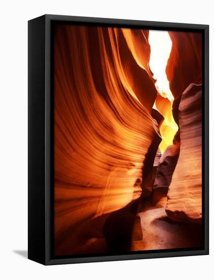 Antelope Canyon Silhouettes in Page, Arizona, USA-Bill Bachmann-Framed Stretched Canvas