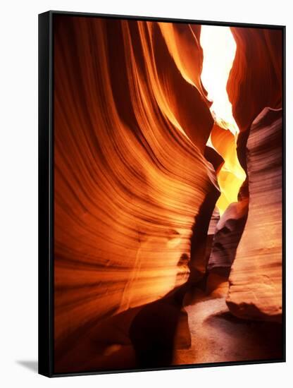 Antelope Canyon Silhouettes in Page, Arizona, USA-Bill Bachmann-Framed Stretched Canvas