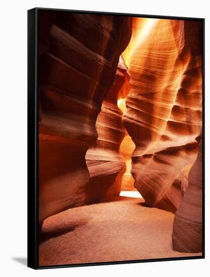 Antelope Canyon Silhouettes in Page, Arizona, USA-Bill Bachmann-Framed Stretched Canvas