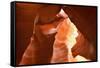 Antelope Canyon Swirling Navajo Sandstone-null-Framed Stretched Canvas