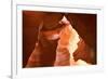 Antelope Canyon Swirling Navajo Sandstone-null-Framed Photographic Print