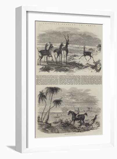 Antelope-Hunting in India-null-Framed Giclee Print