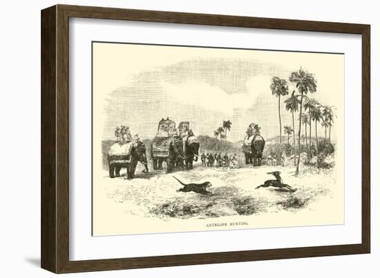 Antelope Hunting-null-Framed Giclee Print