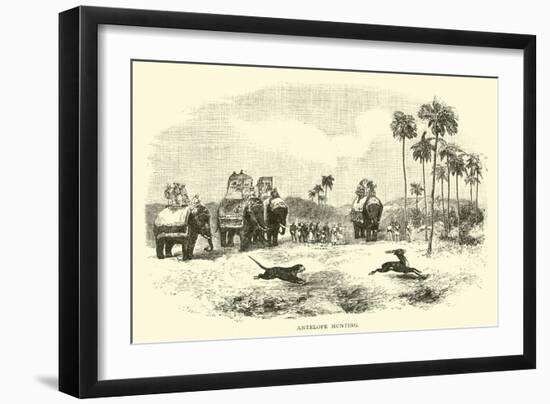 Antelope Hunting-null-Framed Giclee Print