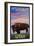 Antelope Island State Park, Utah - Bison and Sunset-Lantern Press-Framed Art Print