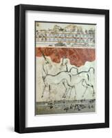 Antelopes, Akrotiri Fresco, Thera-null-Framed Giclee Print