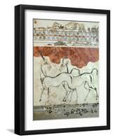 Antelopes, Akrotiri Fresco, Thera-null-Framed Giclee Print