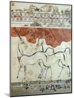 Antelopes, Akrotiri Fresco, Thera-null-Mounted Giclee Print