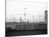 Antennas on New York Rooftops-null-Stretched Canvas