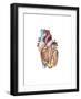 Anterior View of the Human Heart-null-Framed Art Print